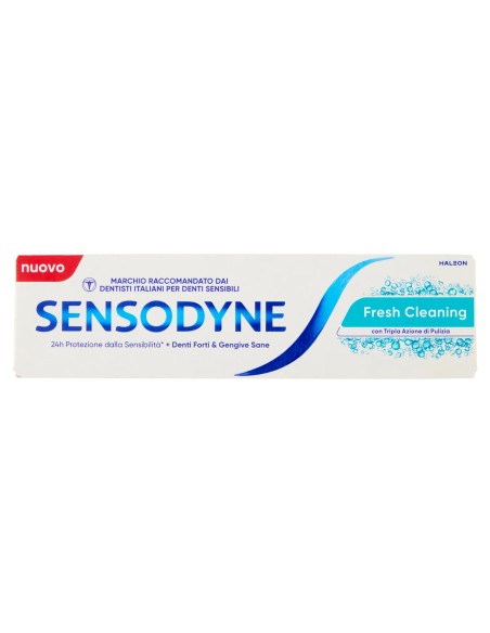 Sensodyne Dentifricio - 75ml - Fresh Cleaning - Con Tripla Azione Di Pulizia